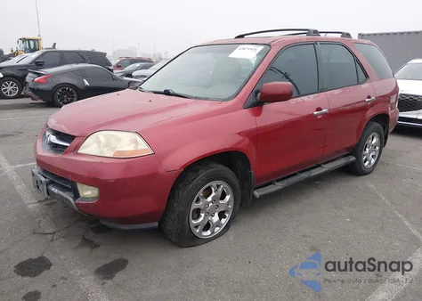 2002 Acura Mdx z USA, uszkodzony, nr VIN 2HNYD18642H514612